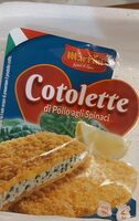 Cotolette di pollo agli spinaci