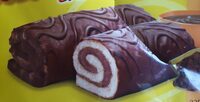 Rulade cacao, Bisquit und Kakao Creme