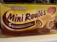 Mini Roulés - Petite génoises fourrage au cacao maigre