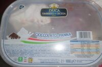 Gelato cioccolato e panna
