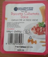 Pancetta cubettata dolce