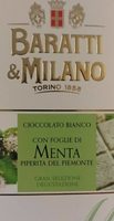 Ciocolato bianco con foglie di menta