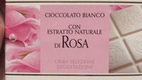 Cioccolato bianco con estratto naturale di rosa