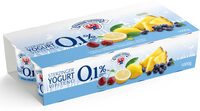 Yogurt Magro 0,1% - 125G X 8 - Caffè | Ananas | Pesca | Limone - Senza Glutine