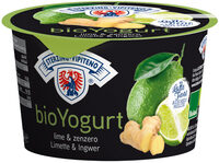 Bio Vollmilchjoghurt aus Heumilch g.t.S. - 250g - Limette | Ingwer