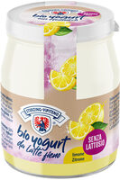 Yogurt biologico intero da latte fieno STG senza lattosio - 150g - limone