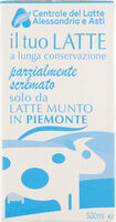 Il tuo latte a lunga conservazione parzialmente scremato
