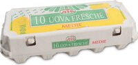10 uova fresche medie