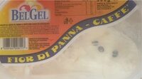 Gelato al gusto di panna e caffè con gocce di cioccolato