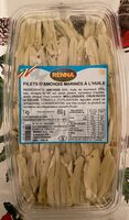 Filets d'anchois marinés à l'huile
