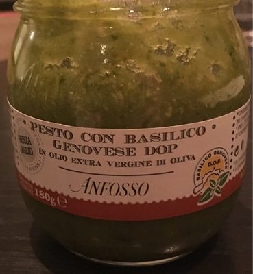 Pesto Anfossi Genovese Uht 180 GR Vaso by Anfosso