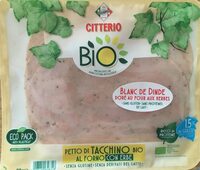 Blanc de dinde dore au four aux herbes bio