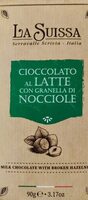 Cioccolato al latte con granella di nocciole