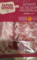 Antipasto dei tre salumi piacentini dop
