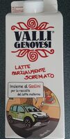 Latte parzialmente scremato valli genovesi