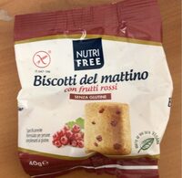 Biscotti del mattino con frutti rossi