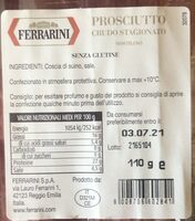 Prosciutto crudo