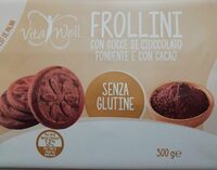 Frollini con Gocce di cioccolato fondente e con cacao