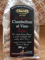 Ciambelline al vino rosso