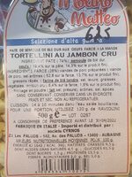 Tortellini au jambon cru