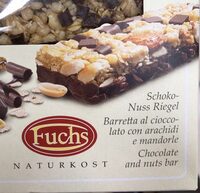 Barretta cioccolato arichidi mandorle