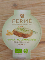 Fermentino de anacardos con cebollino