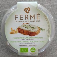 Fermentino à base de noix de cajou avec ciboulette