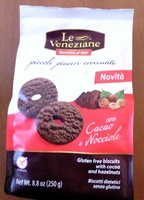 Biscotti Dietetici senza Glutine con Cacao e Nocciole
