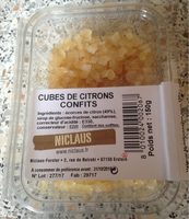 Cubes de citrons confits NICLAUS