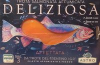 Trota salmonata affumicata deliziosa