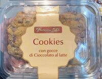 Cookies con gocce di cioccolato al latte