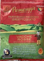 Parmigiano grattuggiato vacche rosse