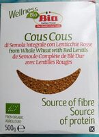 Cous cous di semola integrale con lenticchie rosse