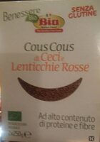 Cous cous di ceci e lenticchie rosse