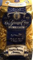 Mezze penne rigate pasta di semola di grano duro