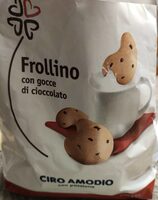 Frollino con gocce di cioccolato