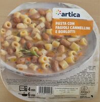 Pasta con fagioli cannellini e borlotti