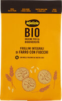 Bio frollini integrali di farro con fiocchi