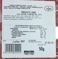 Prosciutto crudo