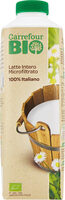 Latte intero microfiltrato da conservare in frigo