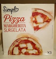 Pizza margherita surgelata