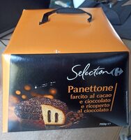 Panettone fourré au cacao et chocolat noir