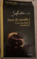 Ferri di cavallo con cioccolato fondente