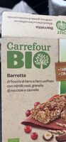 Barrette di fiocchi di farro con mirtilli rossi