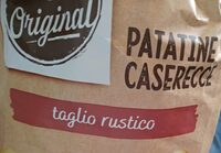Patatine classiche taglio rustico