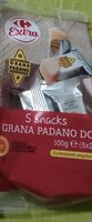 5 snacks grana padano dop