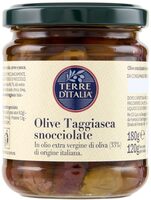 Olive var. Taggiasca snocciolate in olio extra vergine di oliva
