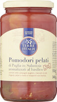 Tomates entière pelées aromatisées au basilic