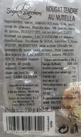 Nougat tendre au Nutella