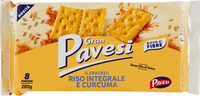 Cracker riso integrale e curcuma